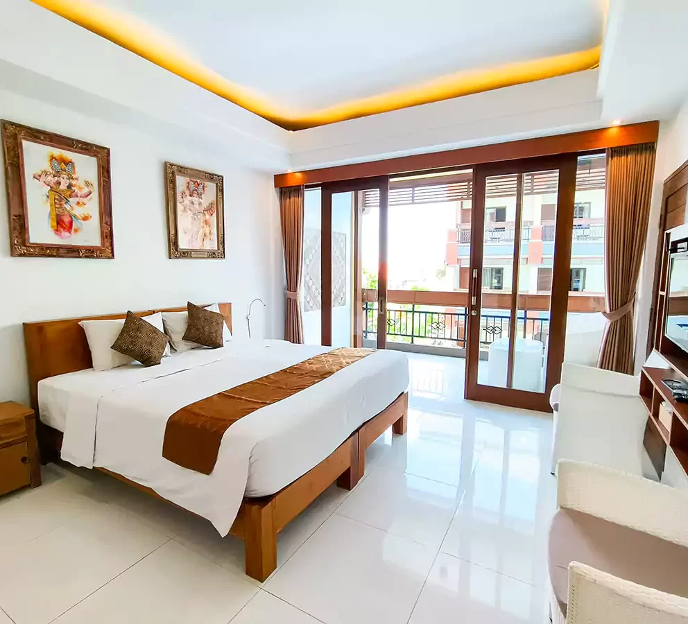 bedroom, deluxe room, tunjung boutique resort, canggu hotels