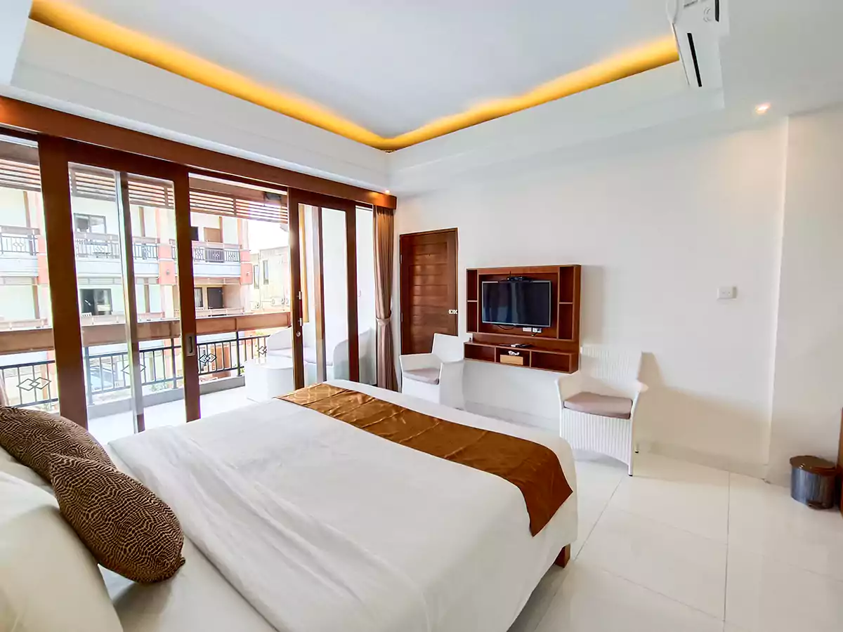 deluxe room, tunjung boutique resort, canggu hotels, bedroom